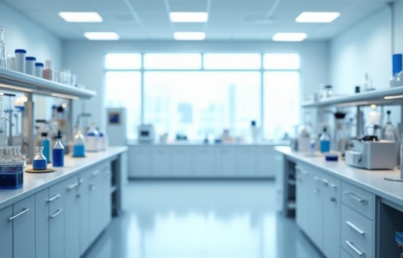 Cosmetic formulation lab with modern equipment